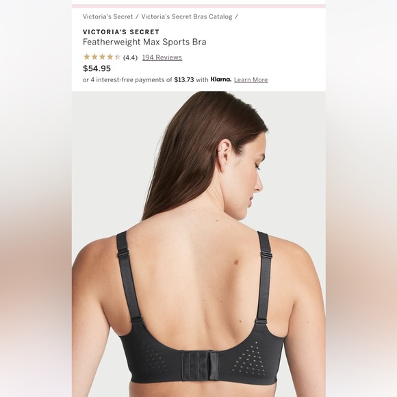 Victoria’s Secret Featherweight Max Sports Bra Gray 32DD (32E) BRAND NEW!! - Picture 3 of 7